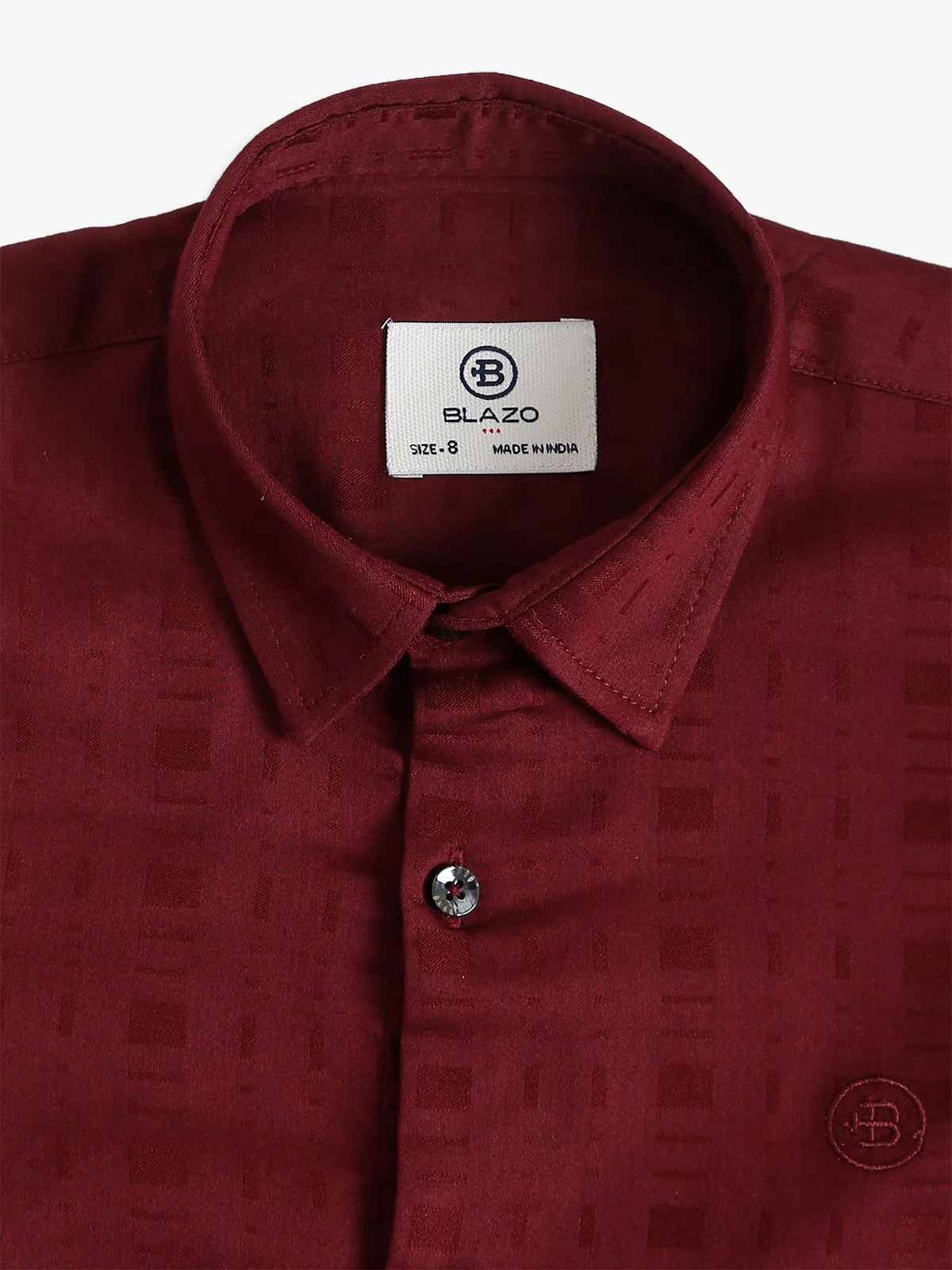 Blazo maroon texture shirt