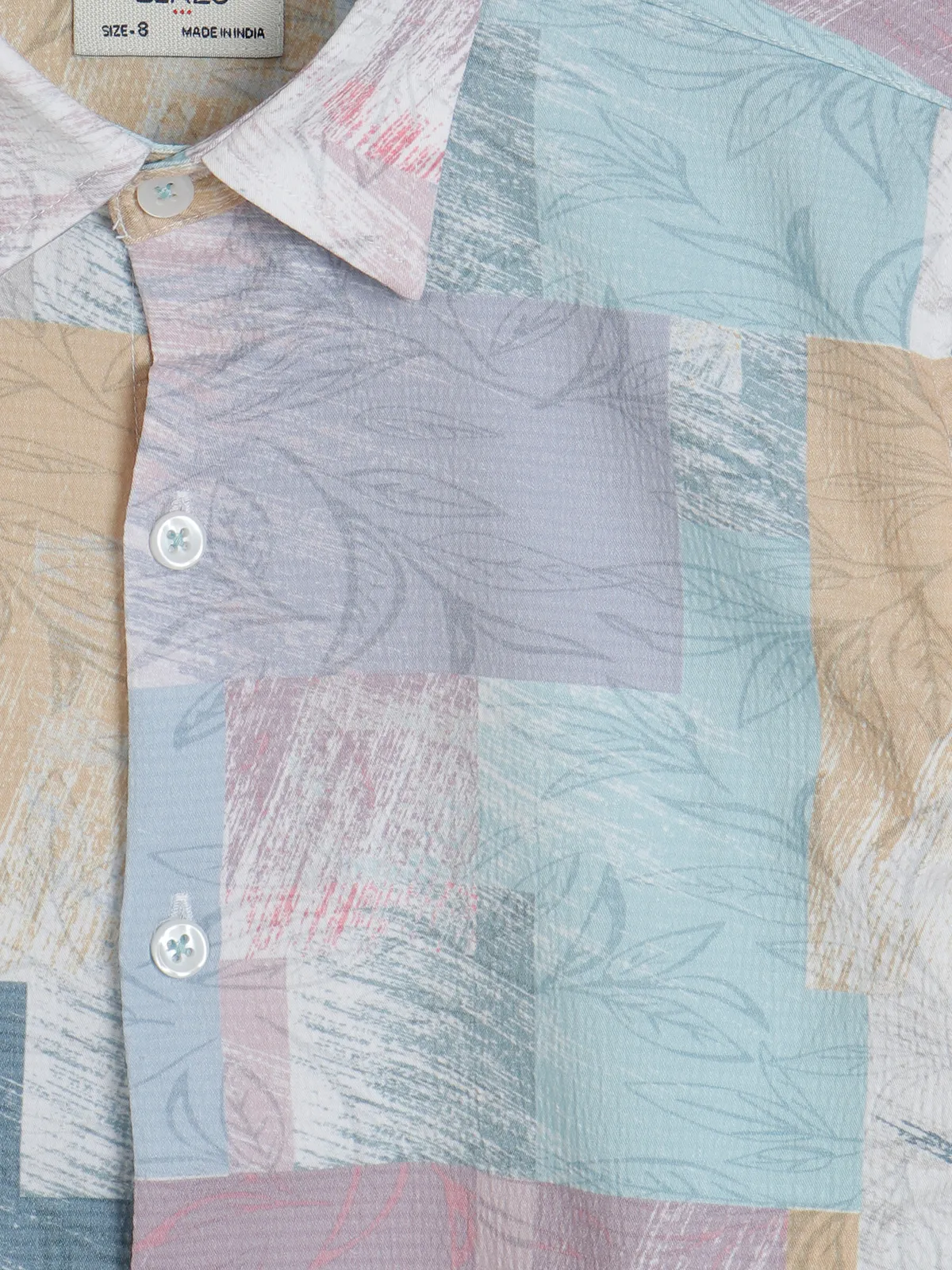 Blazo multi color printed cotton shirt