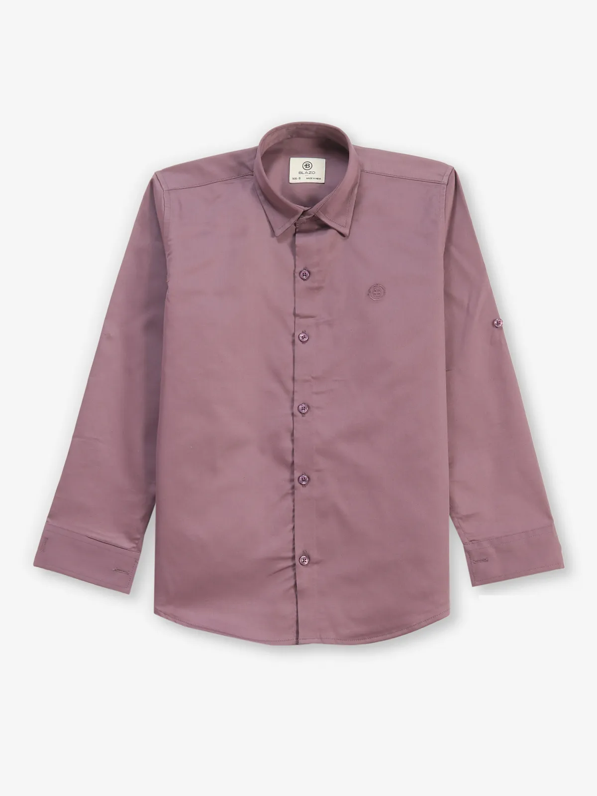 BLAZO plain cotton onion pink shirt