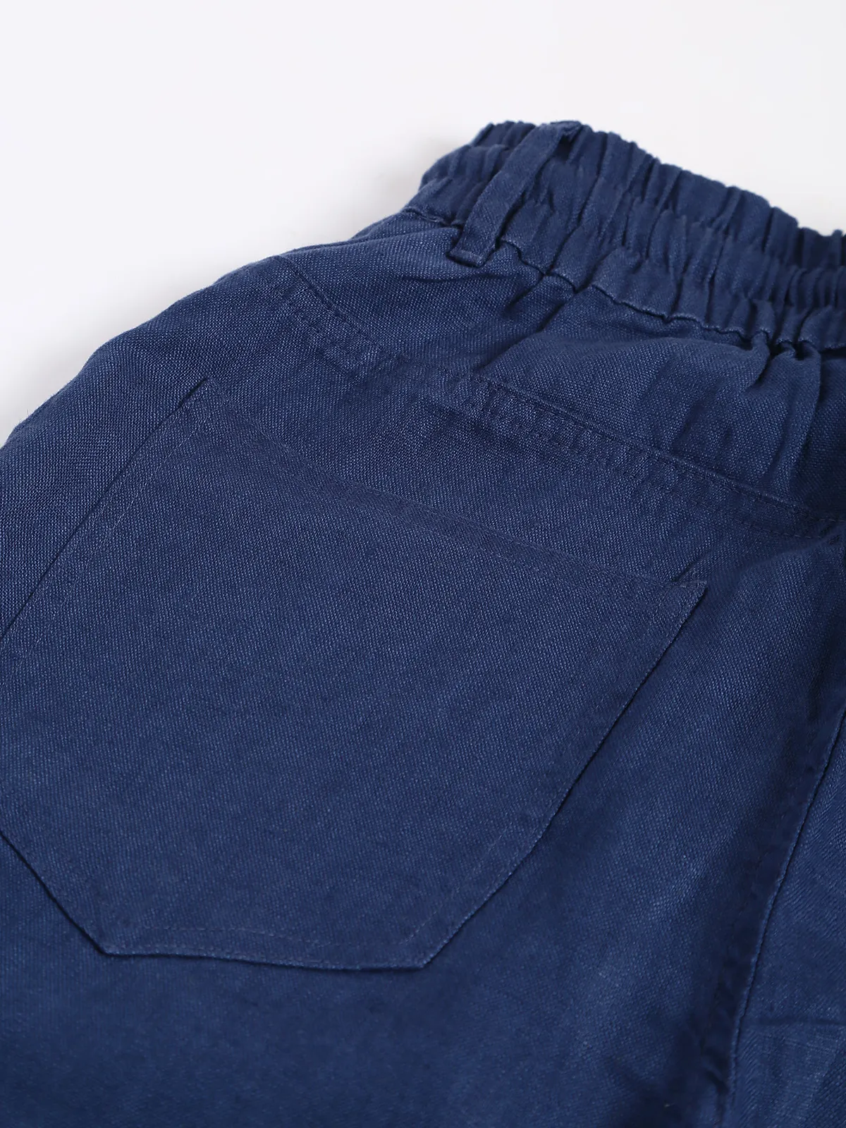 Boom blue cotton ankle length pant