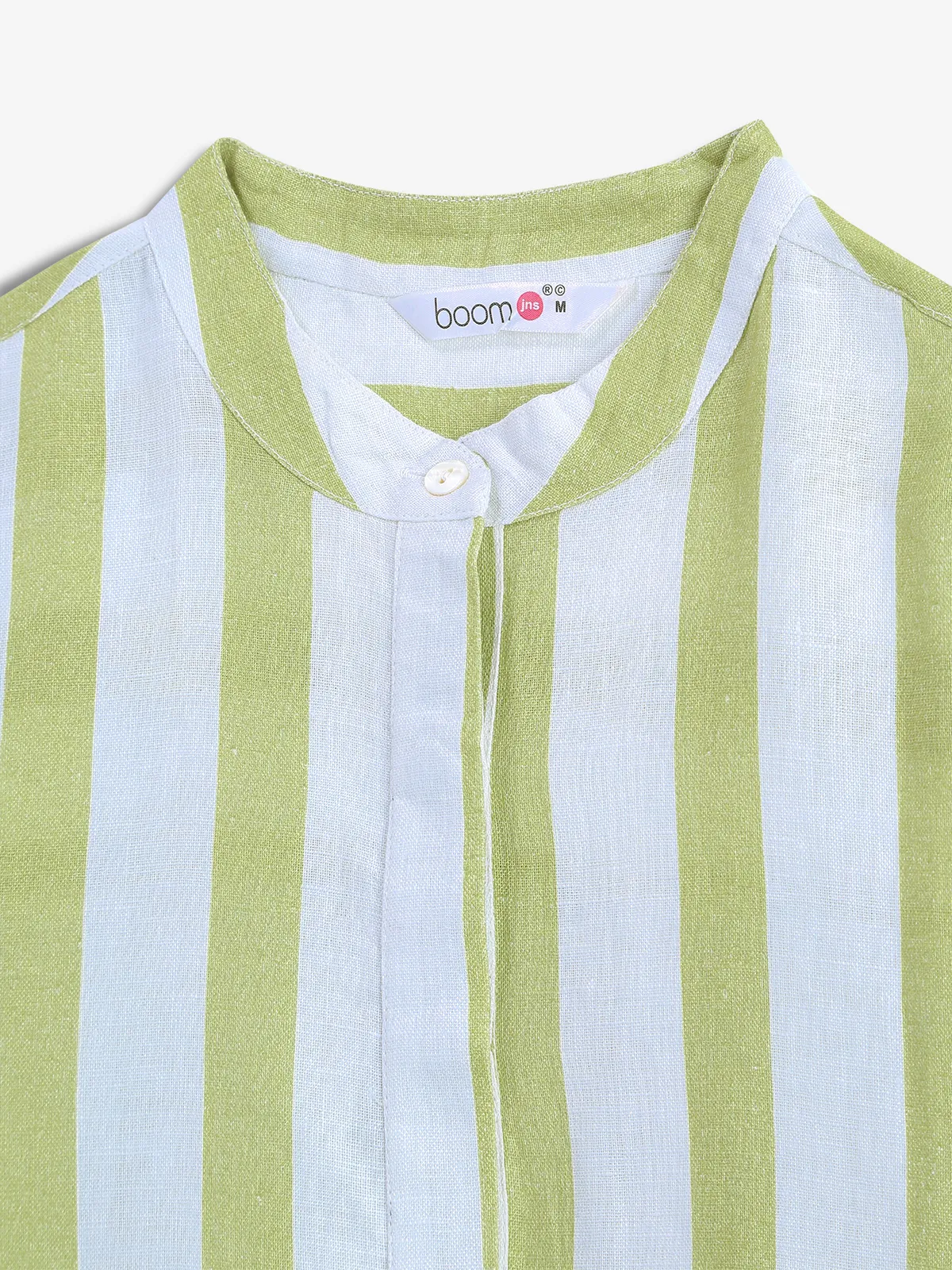 BOOM green and white stripe dress