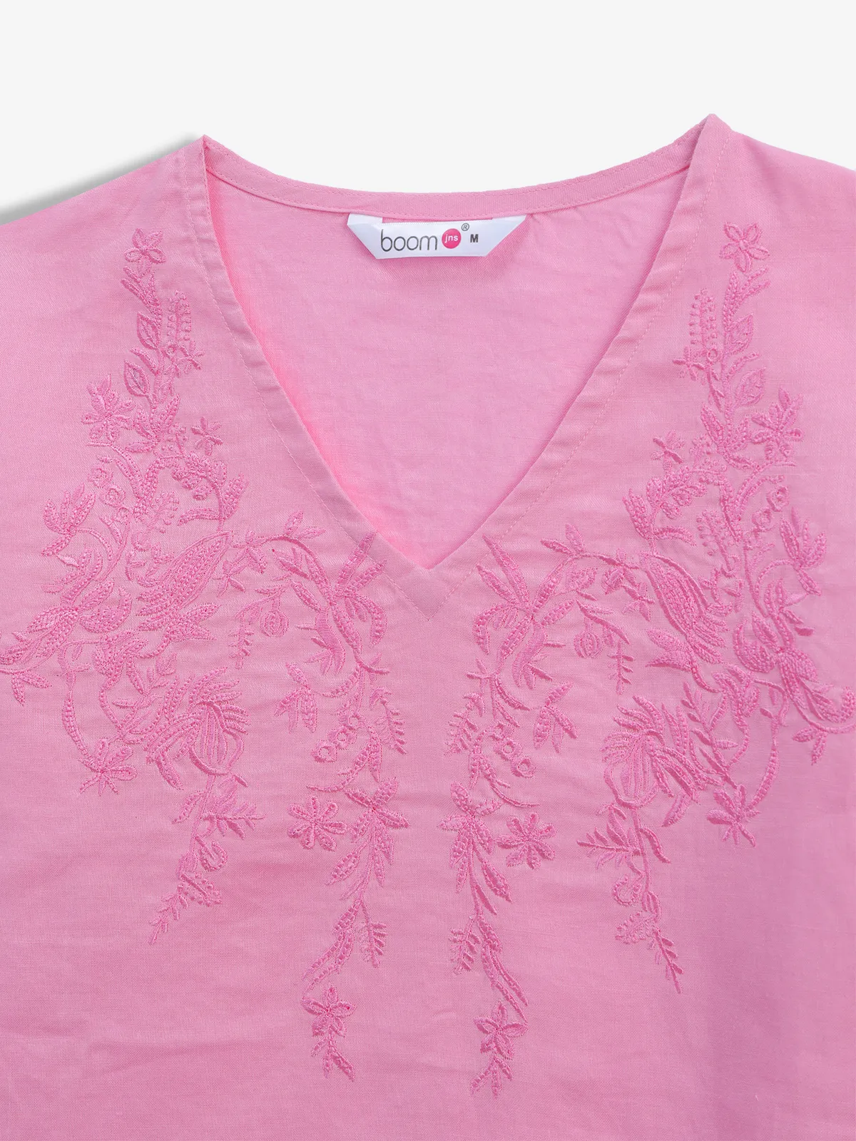 BOOM pink linen top