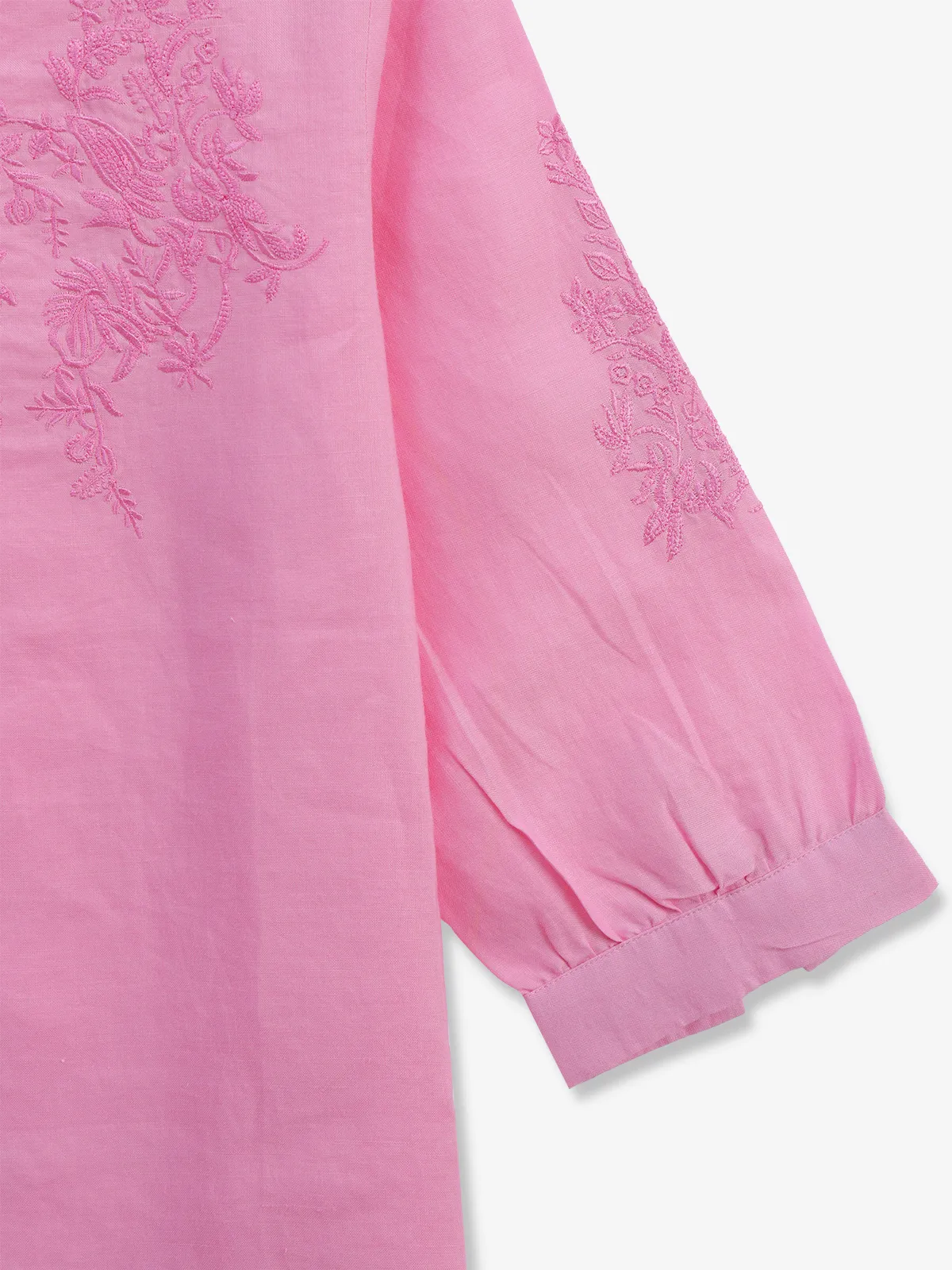 BOOM pink linen top