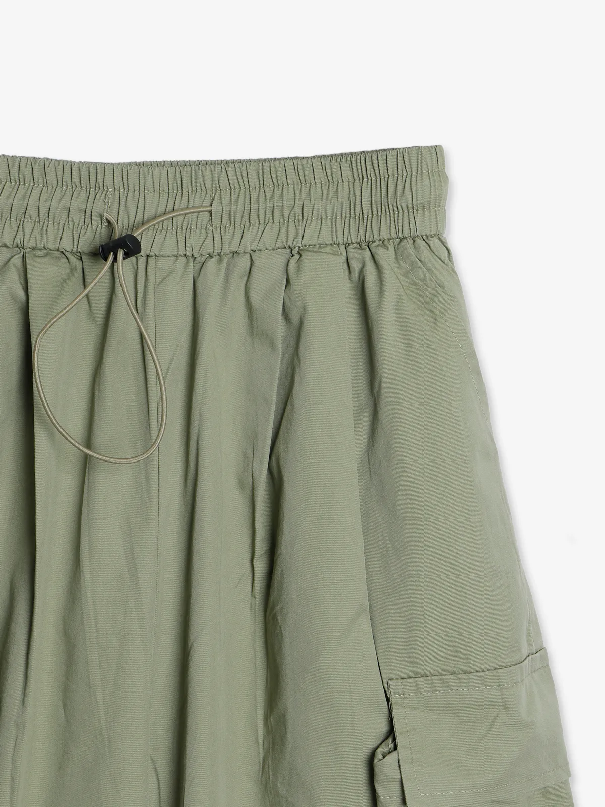 Boom sage green cotton ankle pant