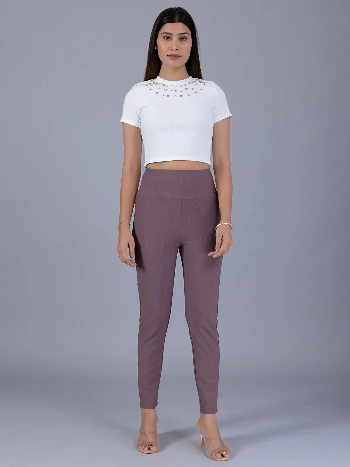BOOM women mouave pink courdroy pant