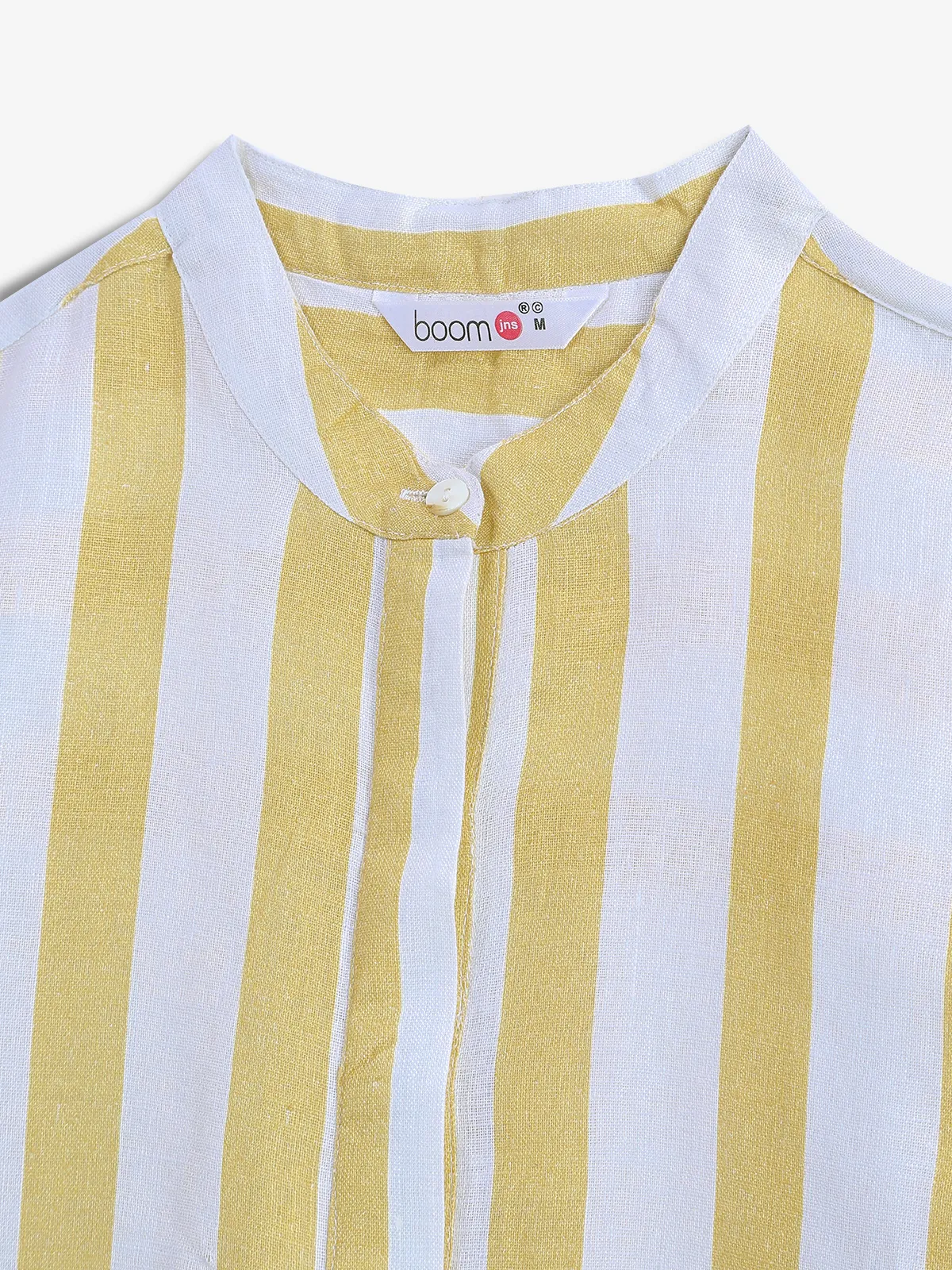 BOOM yellow and white stripe dress