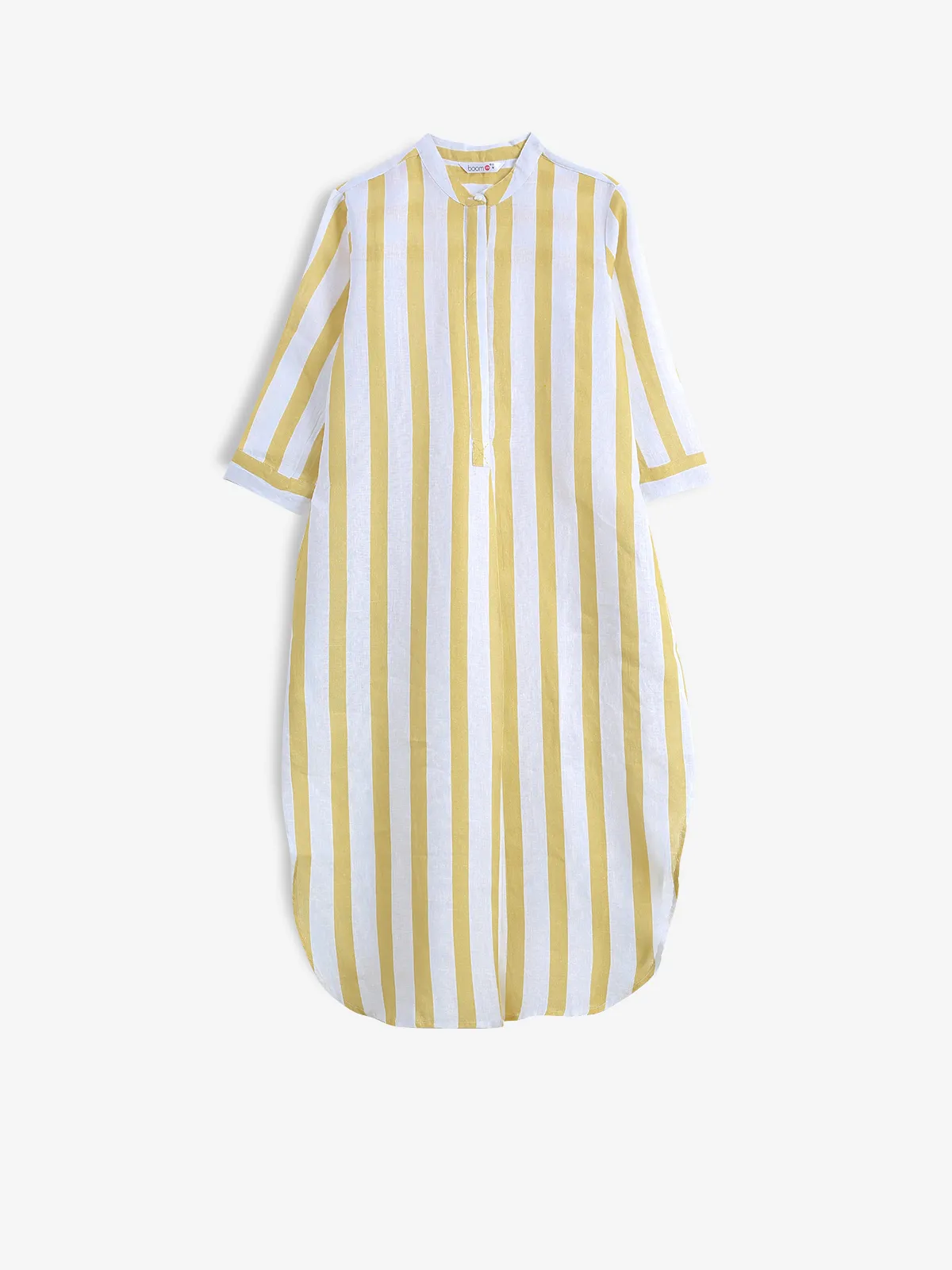 BOOM yellow and white stripe dress