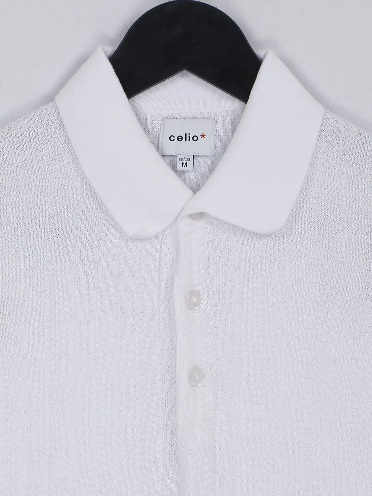 Celio knitted t shirt in white