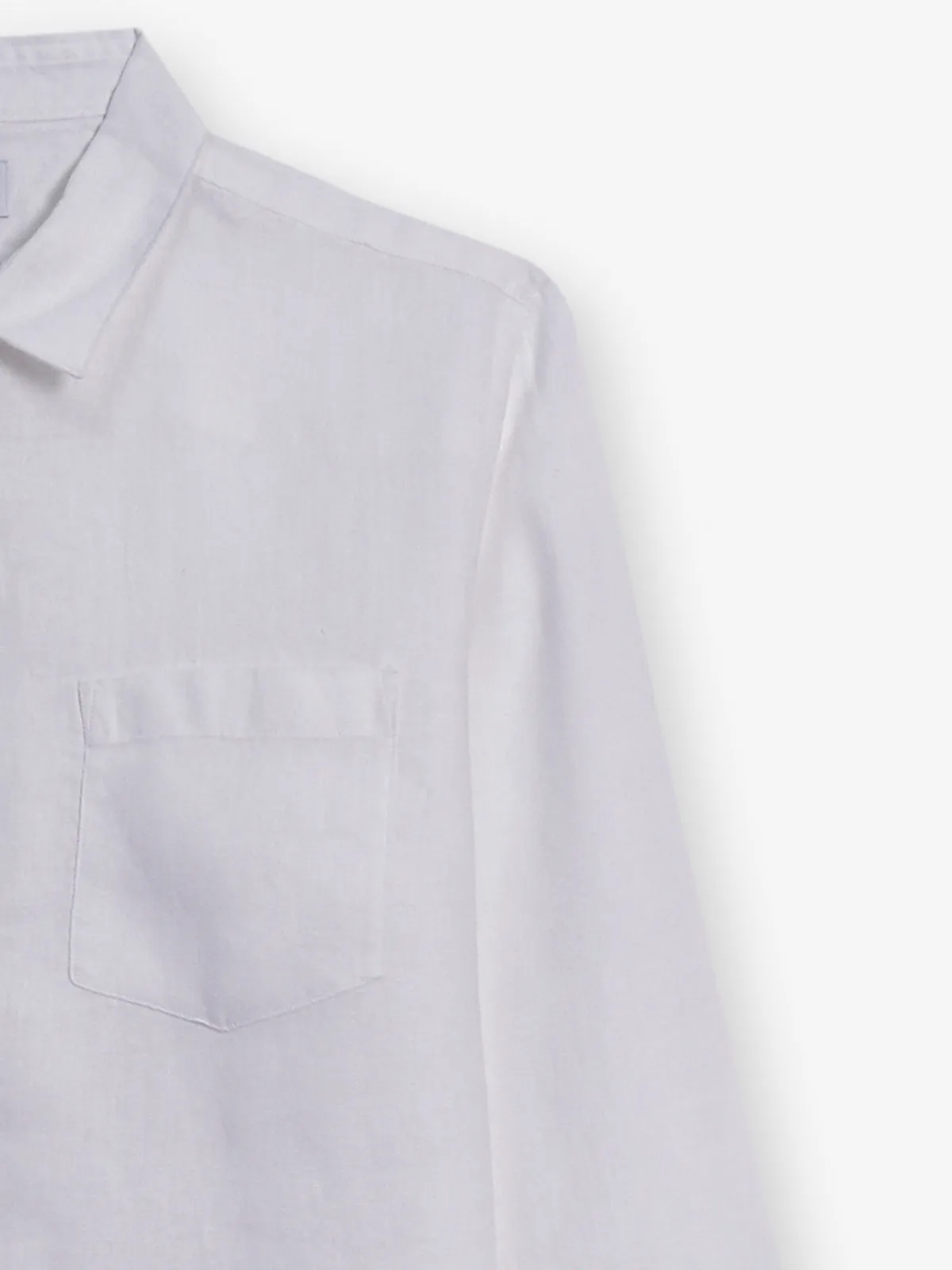CELIO white cotton slim fit shirt