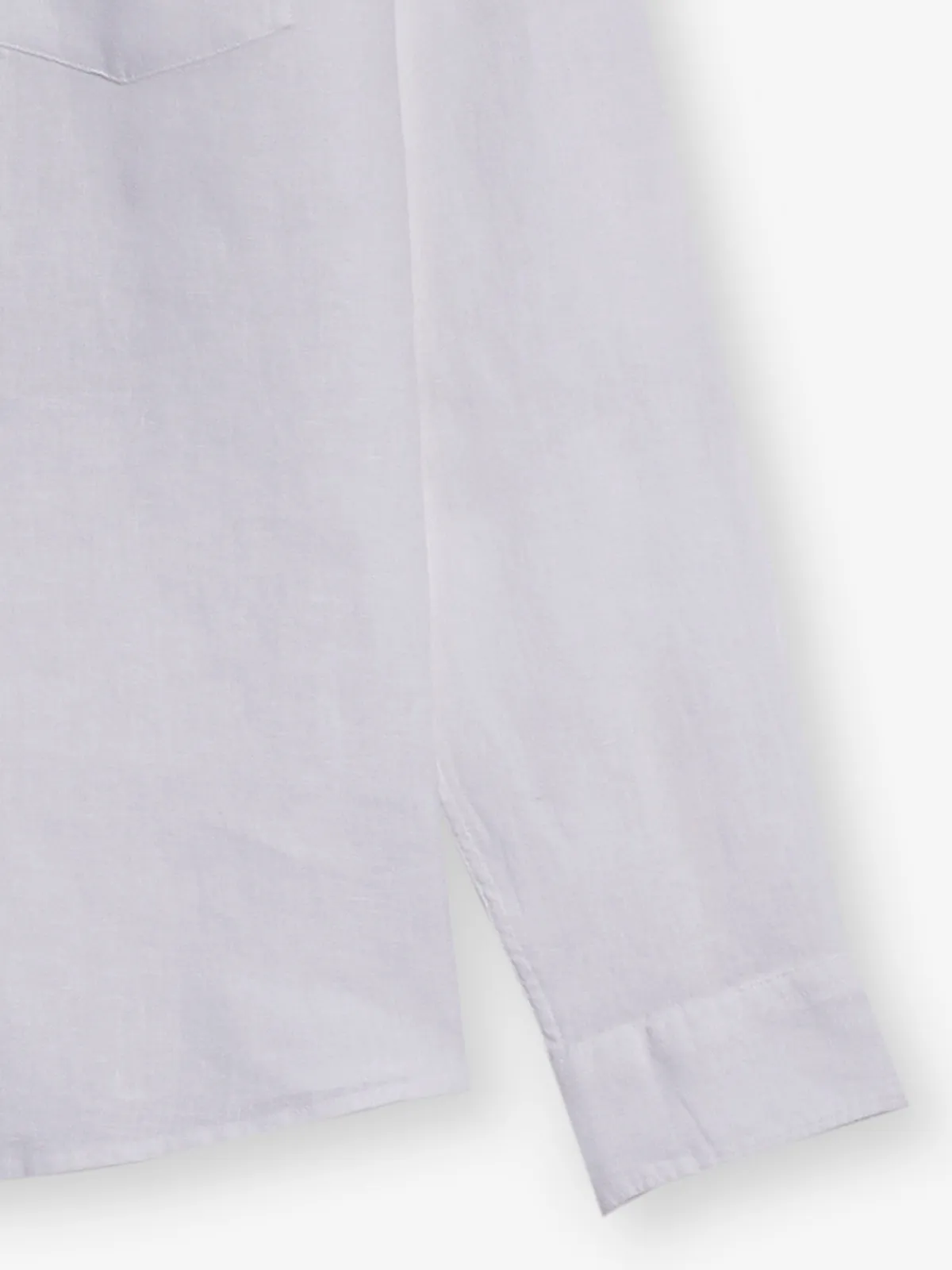 CELIO white cotton slim fit shirt