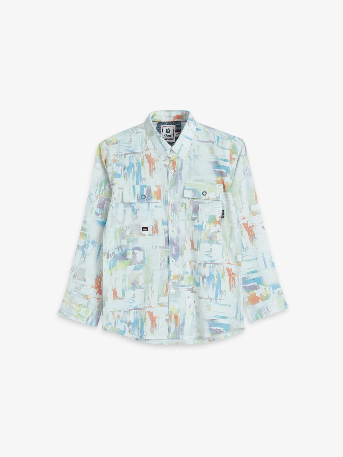 Chase white printed shirt