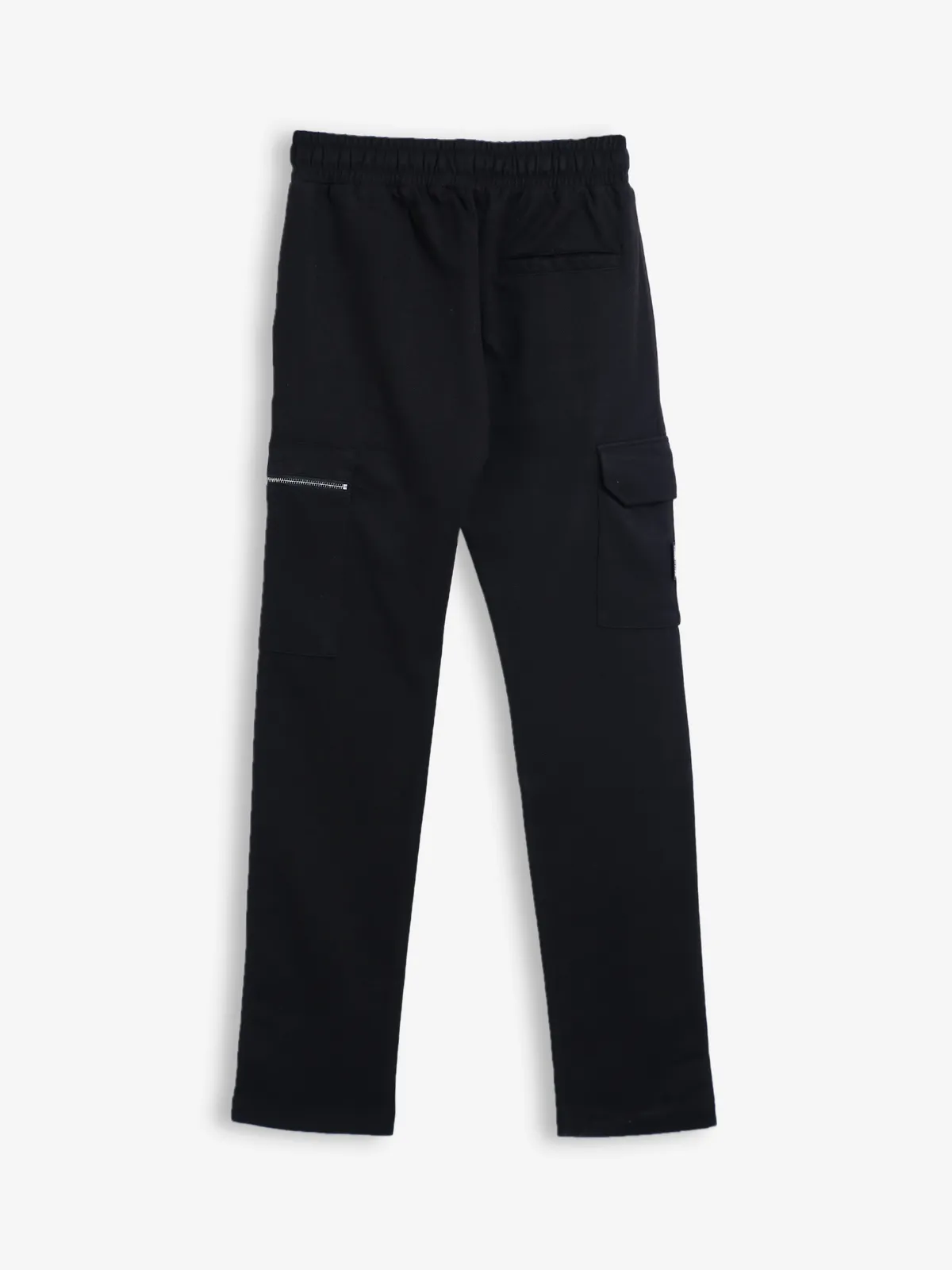 Chopstick cotton black track pant