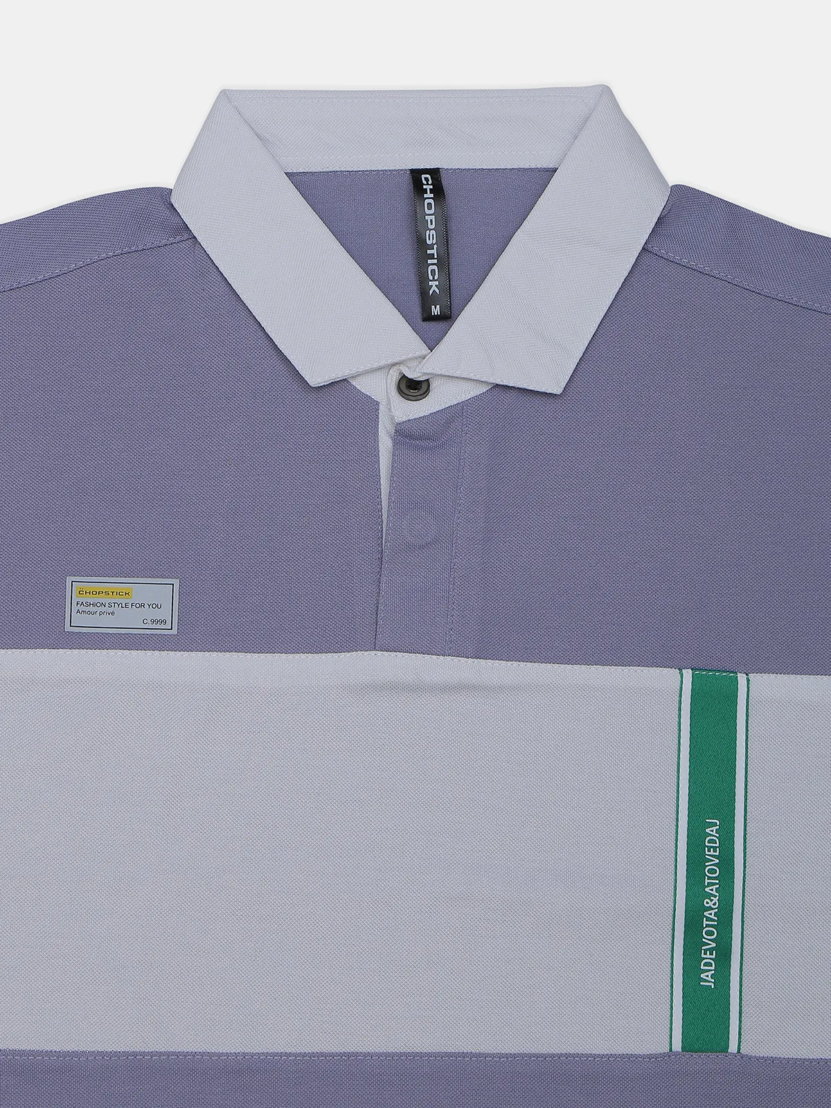 Chopstick cotton lilac purple casual men t shirt