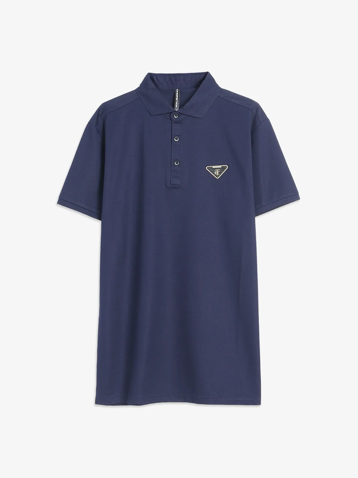 Chopstick cotton navy plian t-shirt