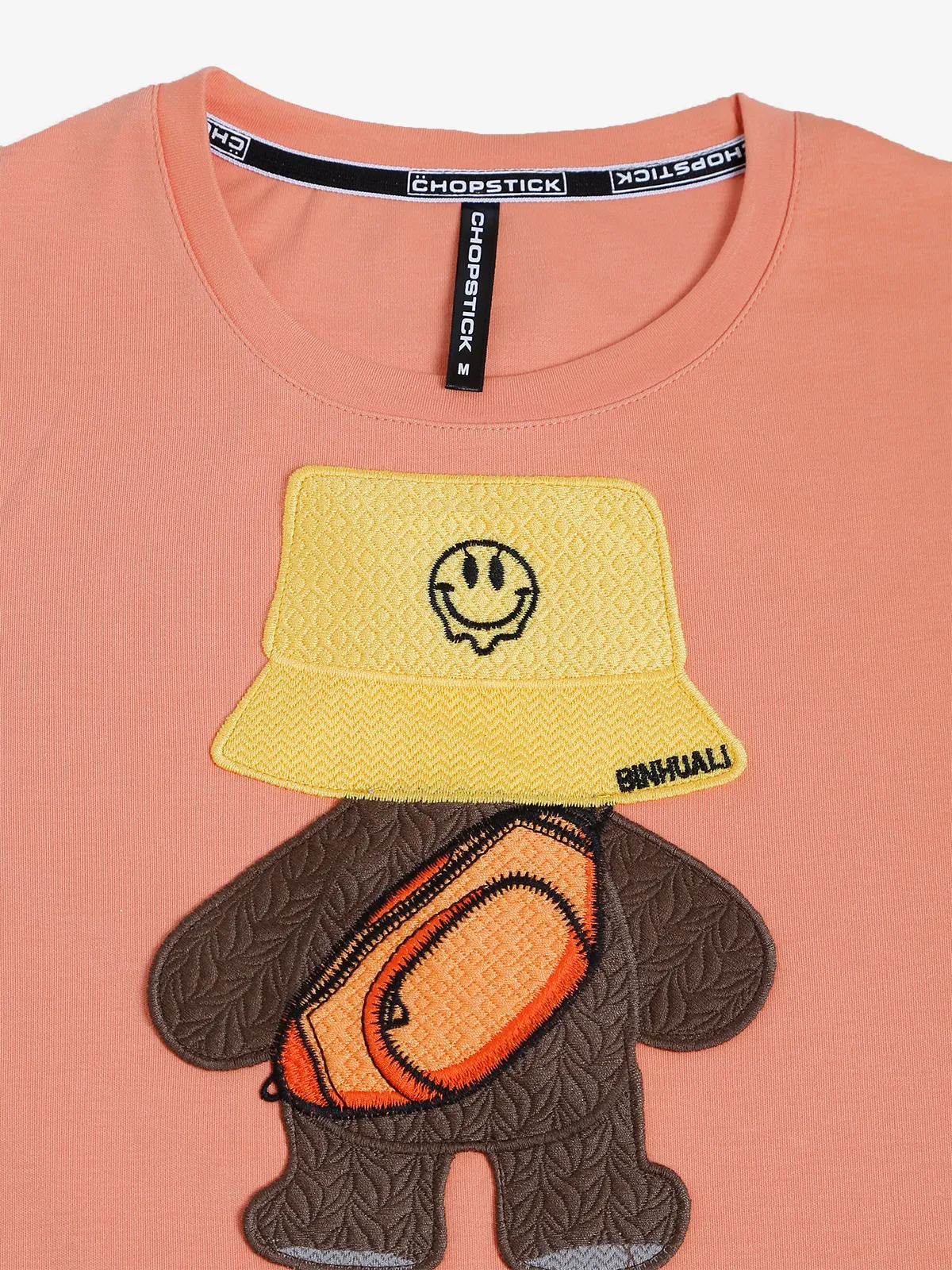 Chopstick cotton orange t shirt