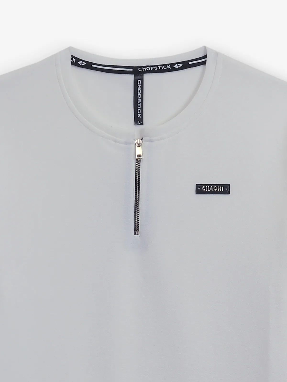 CHOPSTICK cotton white plain t-shirt