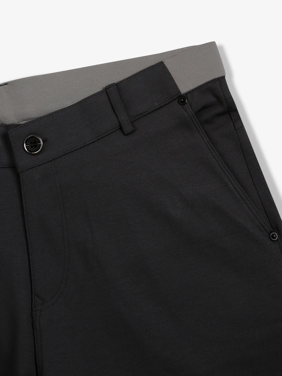 CHOPSTICK grey solid cotton track pant