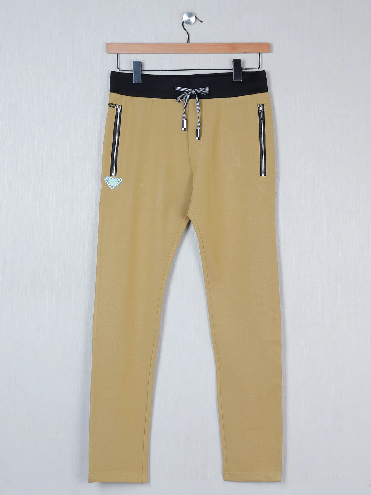 Chopstick khaki color comfortable track pant