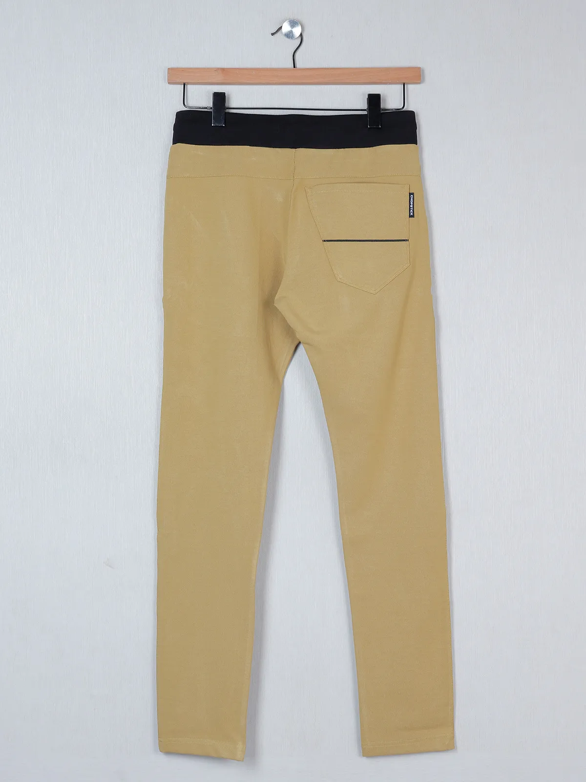 Chopstick khaki color comfortable track pant