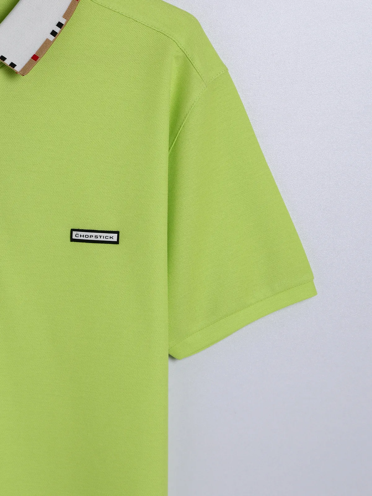 Chopstick lime green plain polo t shirt