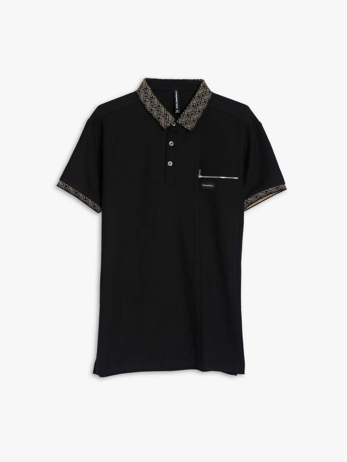 Chopstick plain black t shirt