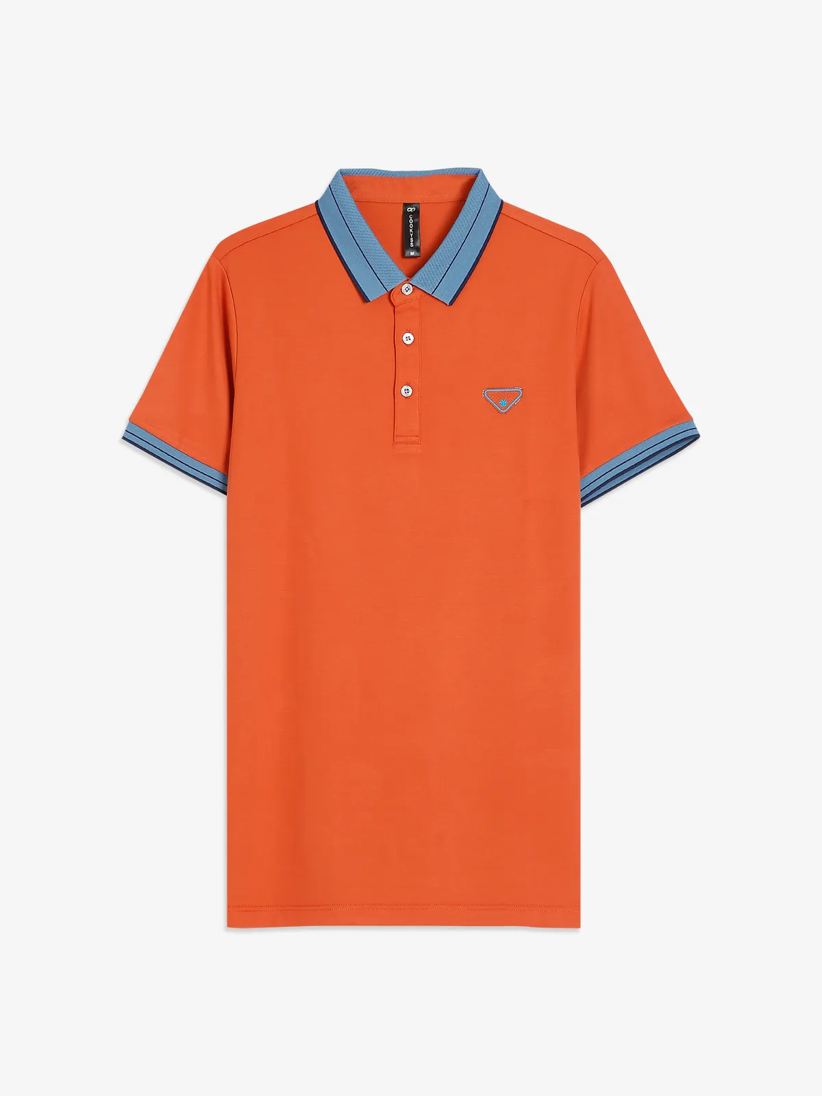 Cookyss cotton orange plain t shirt