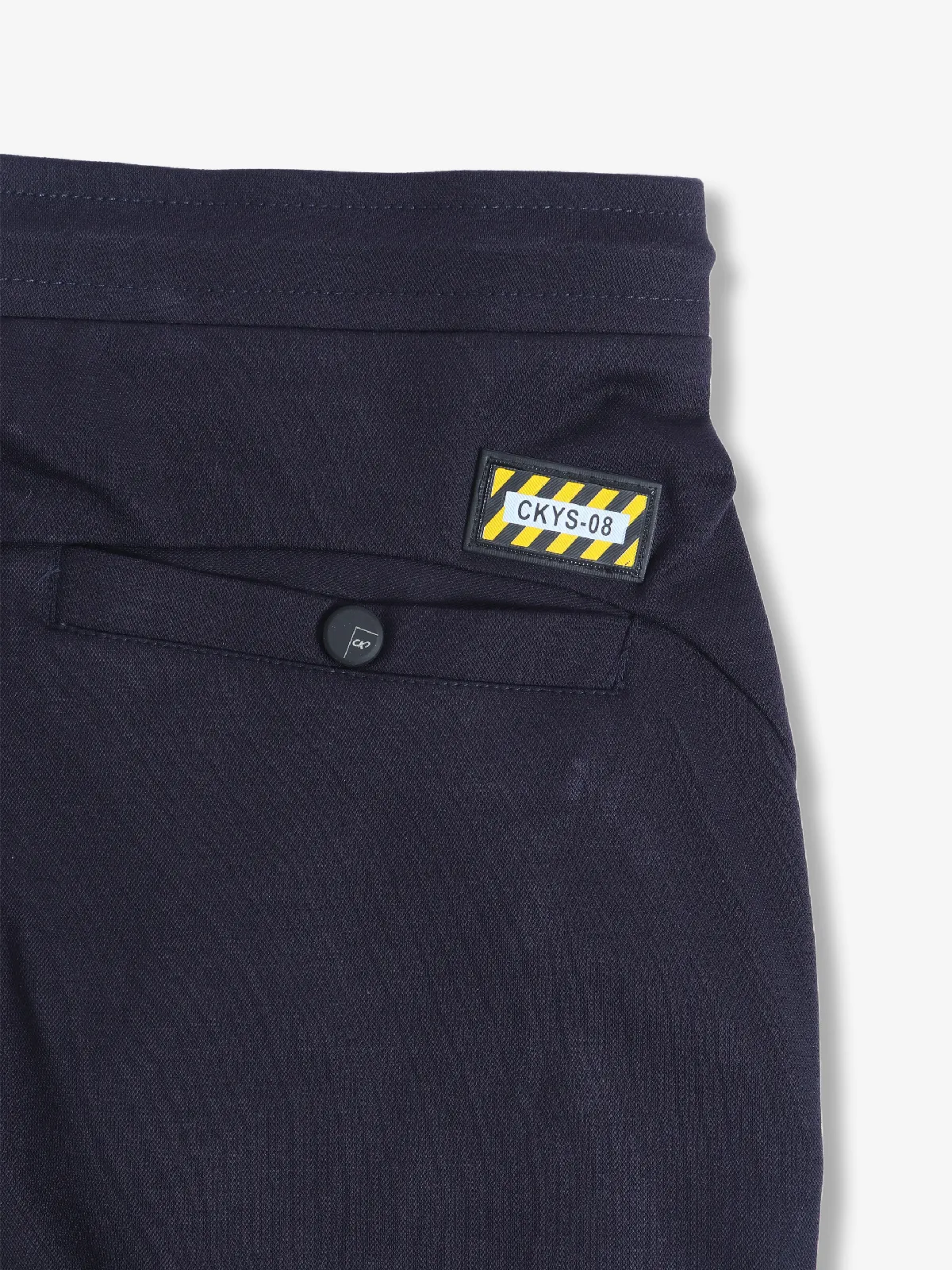 Cookyss navy plain cotton track pant