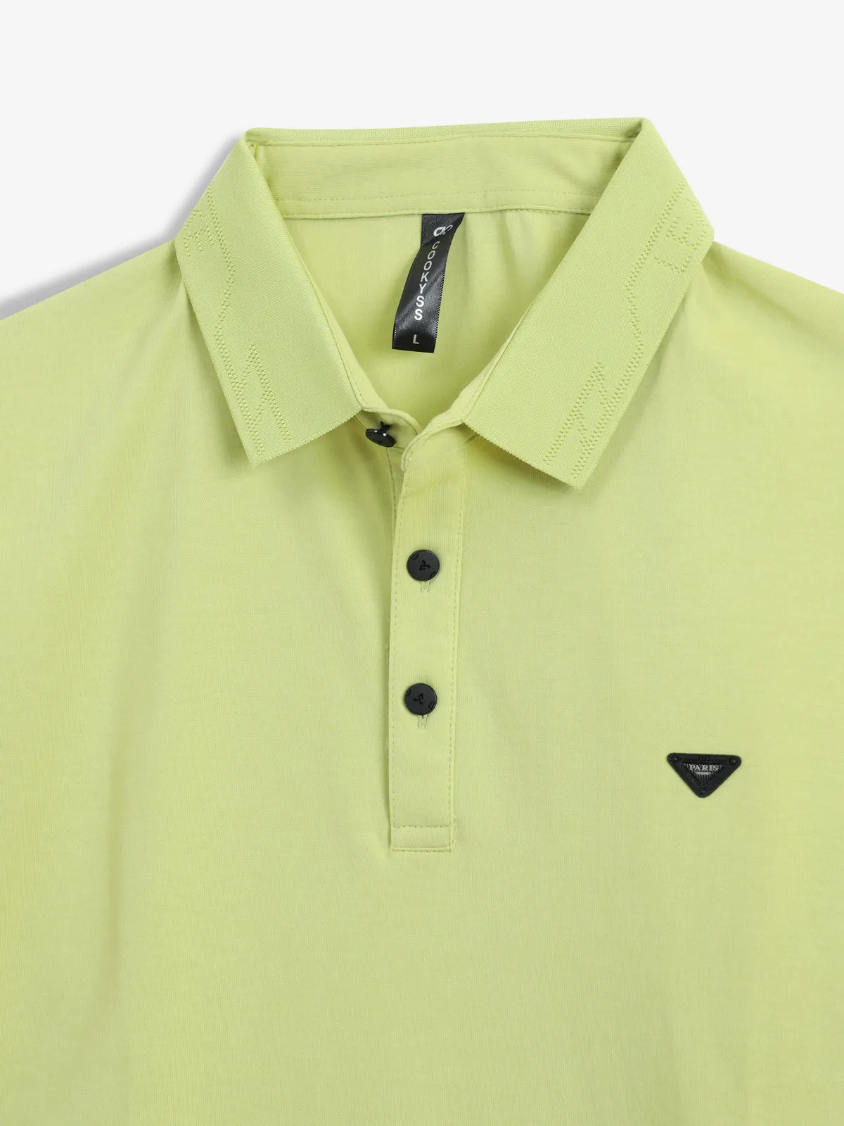 COOKYSS plain green polo t-shirt
