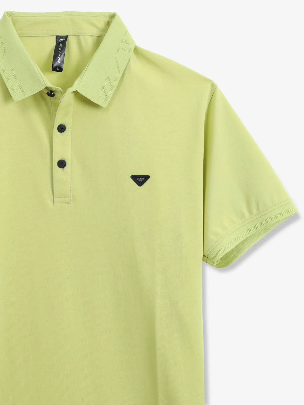 COOKYSS plain green polo t-shirt