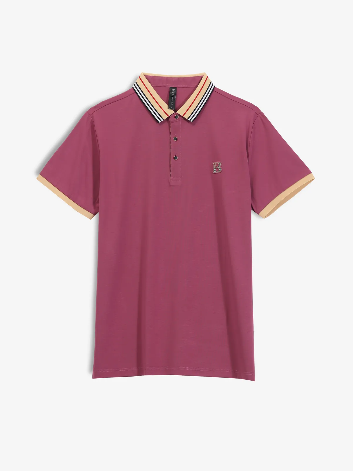 COOKYSS plain maroon cotton t-shirt