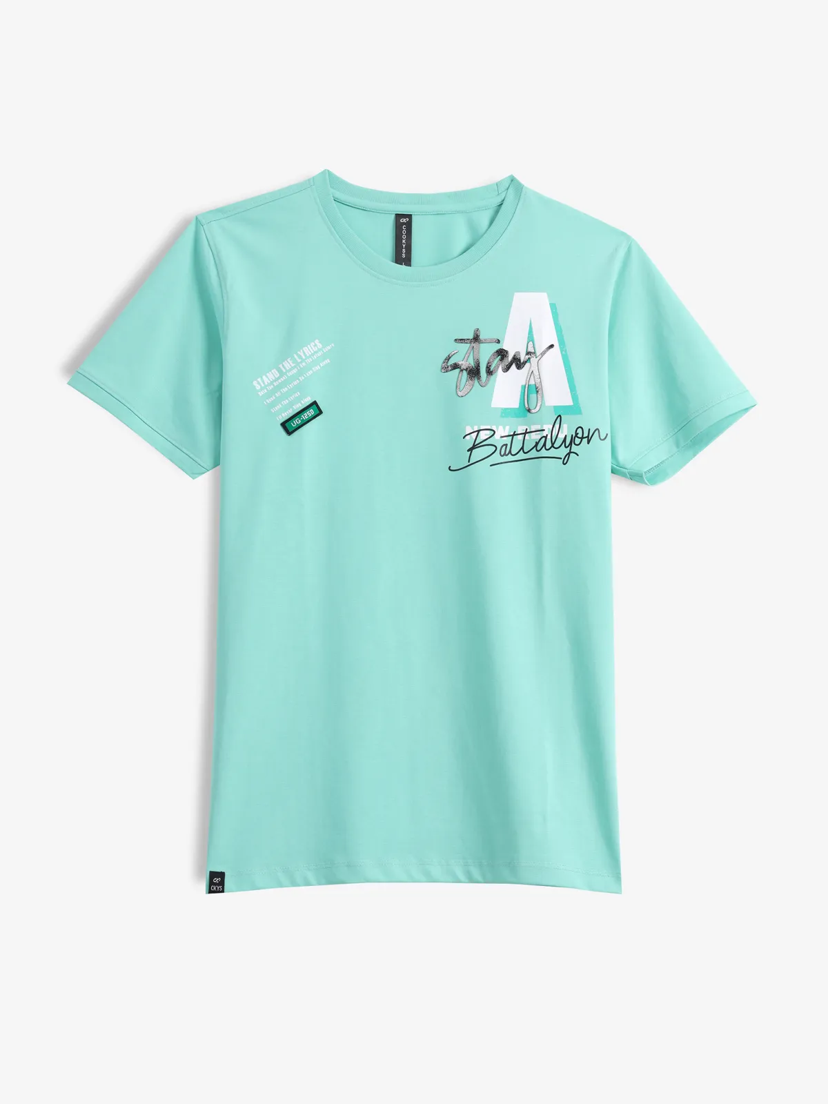 COOKYSS printed mint green t-shirt