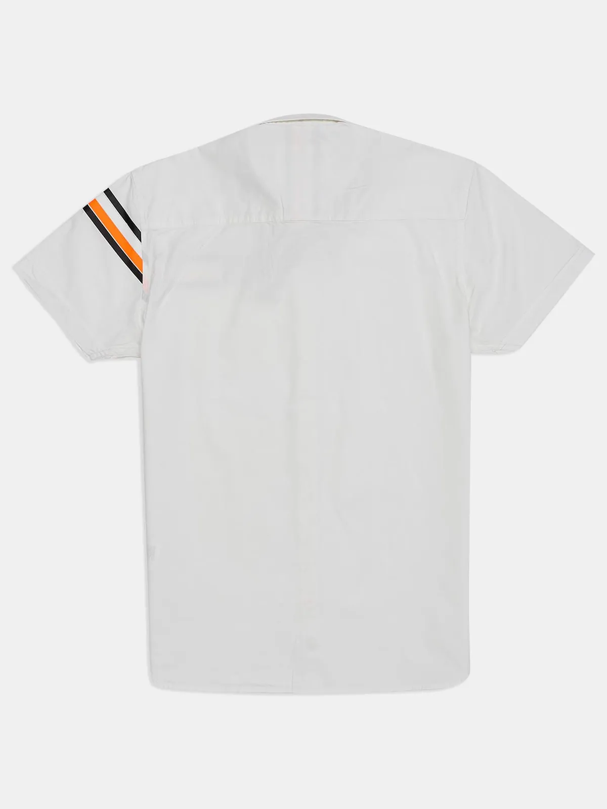 Copperstone white solid cotton shirt for mens