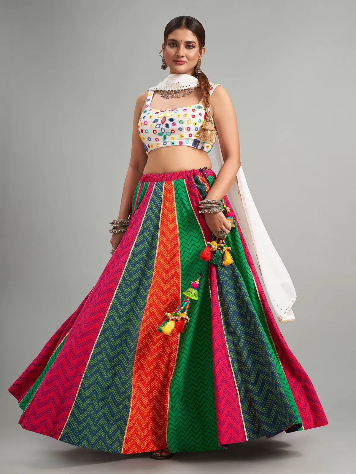 Cotton chaniya choli deals