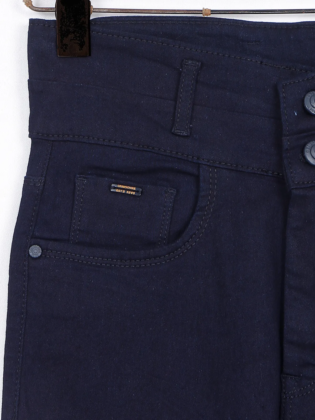 Crimsone Club navy solid jeans