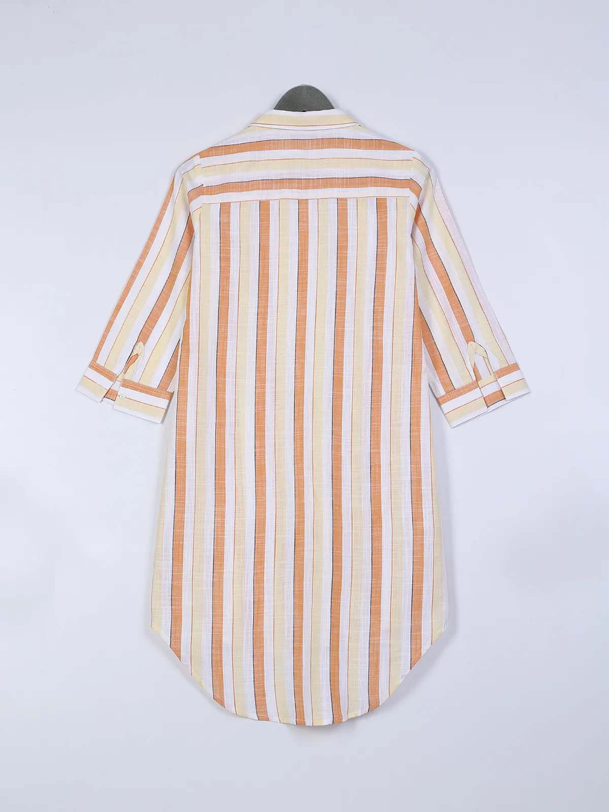 Crimsoune Club orange stripe cotton shirt
