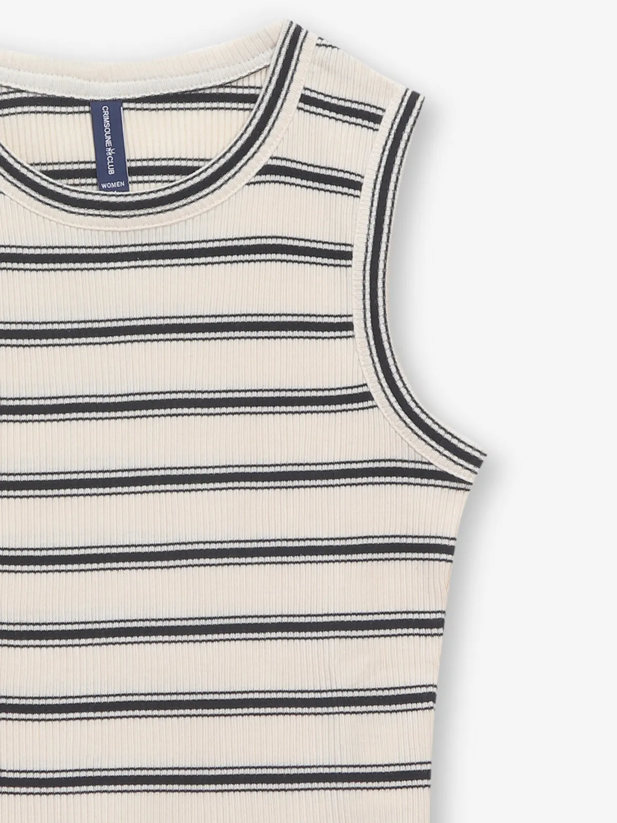 CRIMSOUNE CLUB beige knitted top