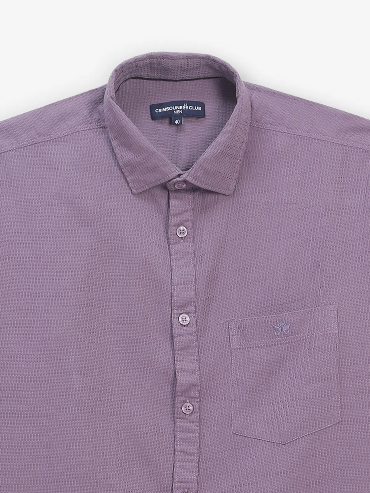 CRIMSOUNE CLUB cotton lilack purple shirt