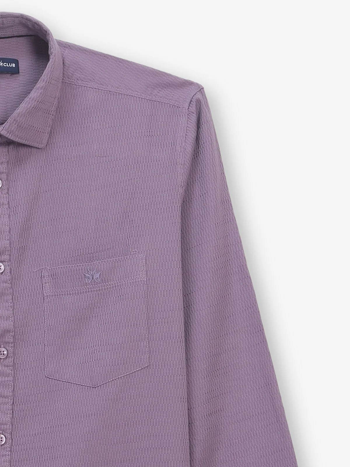 CRIMSOUNE CLUB cotton lilack purple shirt