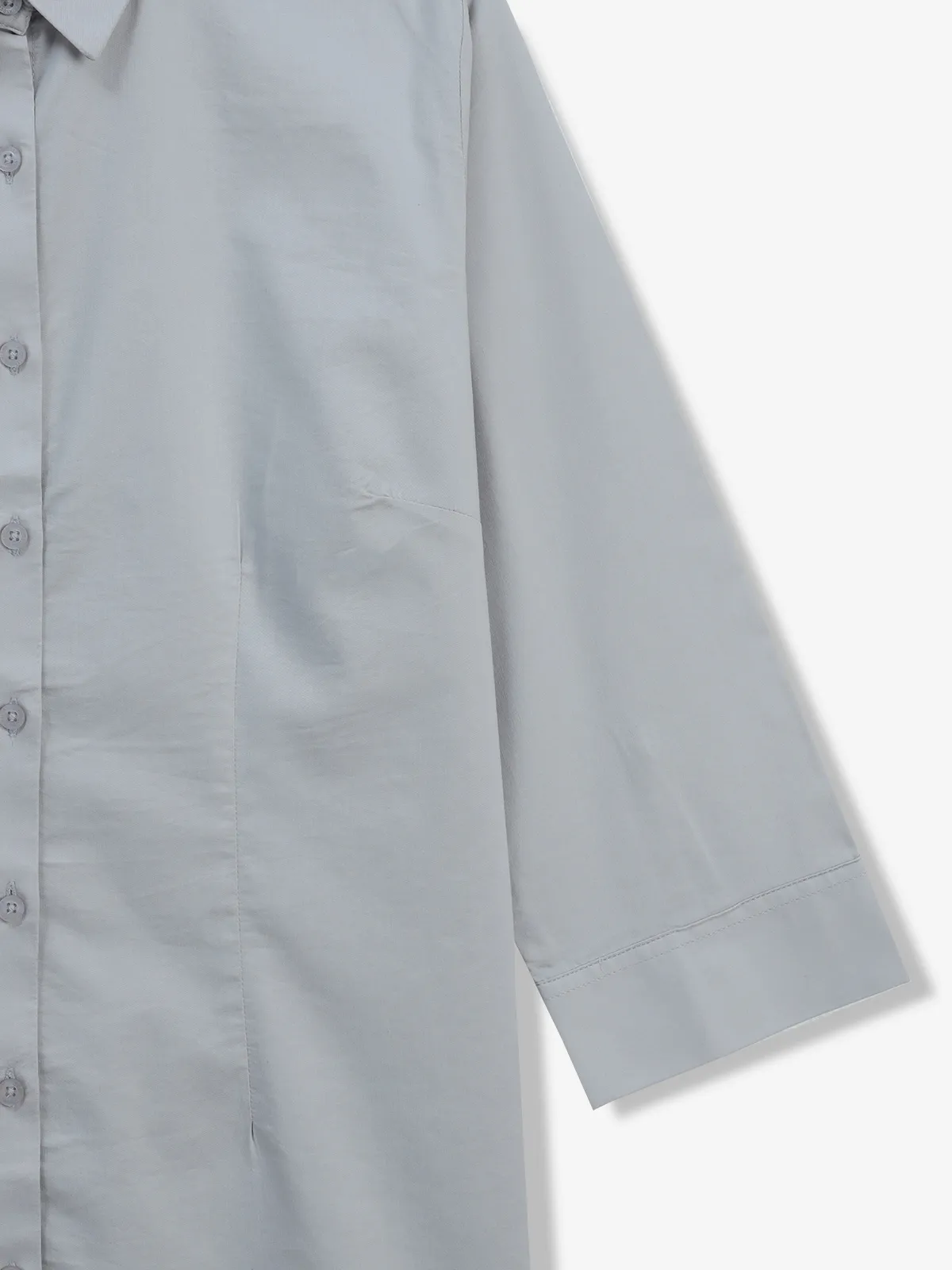 CRIMSOUNE CLUB grey plain shirt