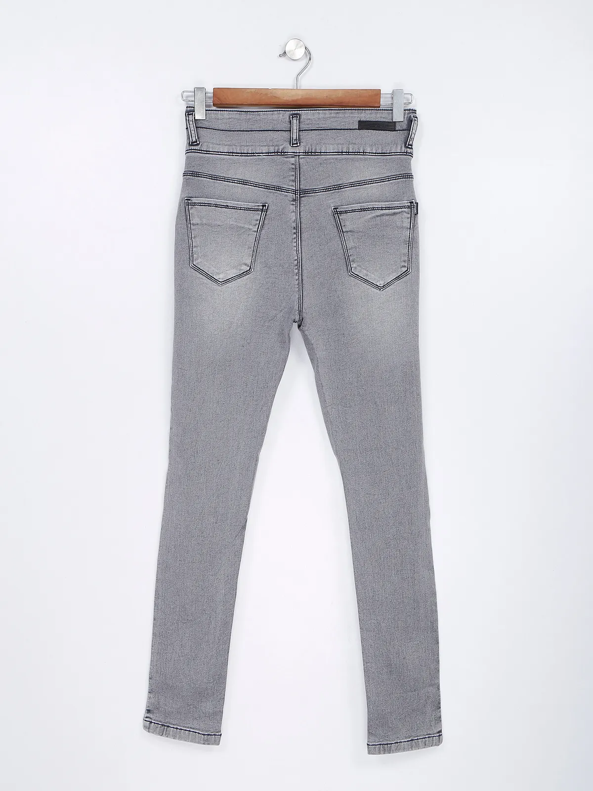 Crimsoune Club light grey high waist jeans