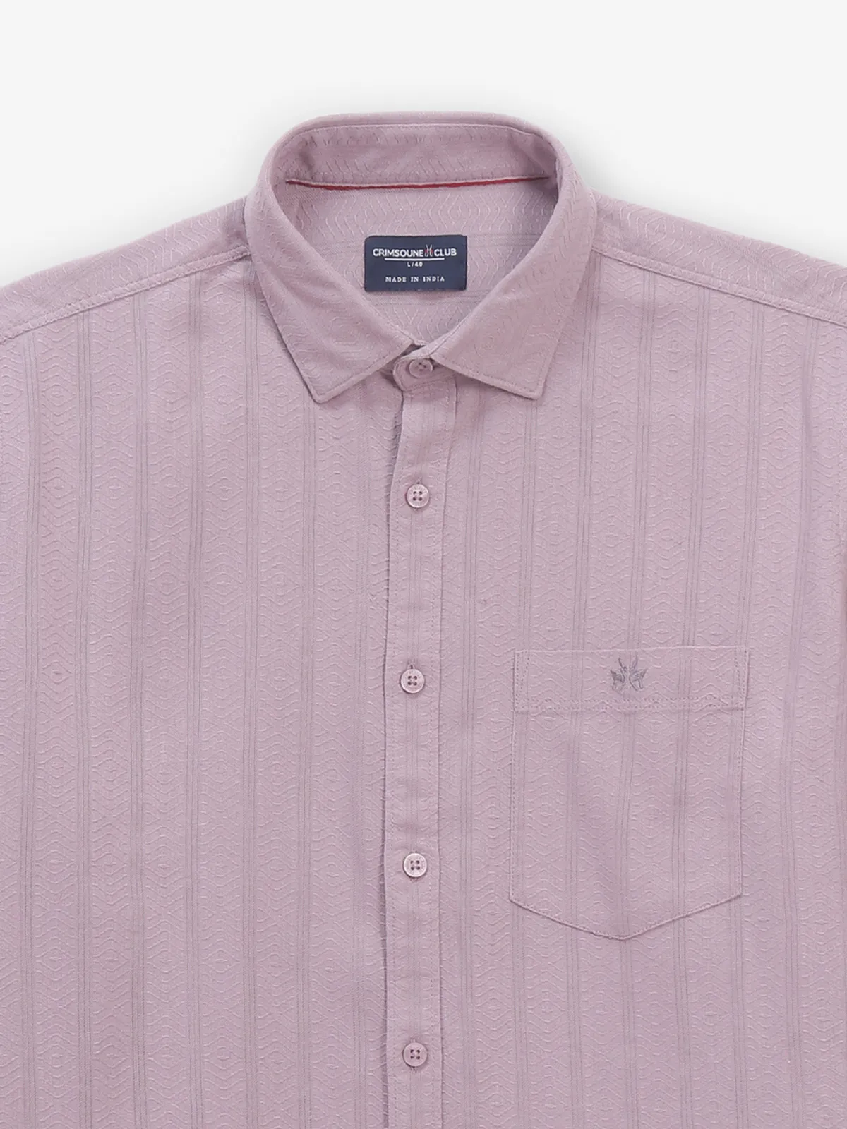 CRIMSOUNE CLUB mauve purple shirt
