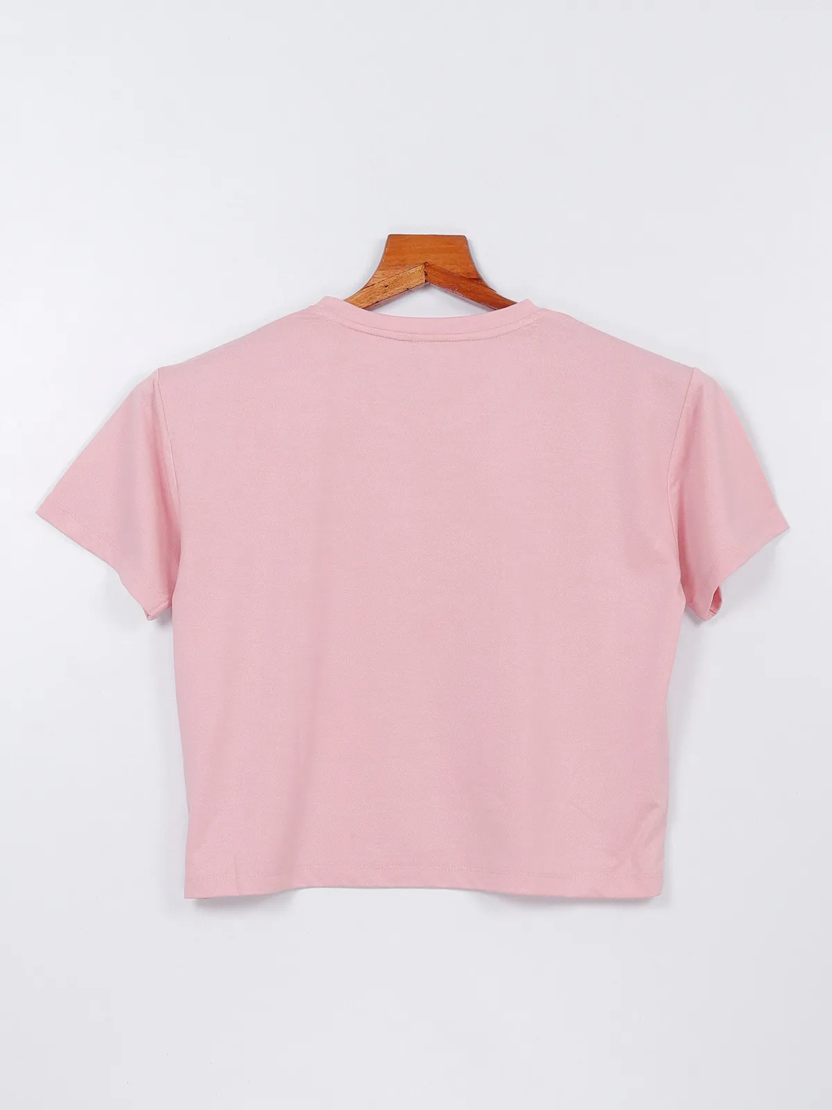 Crimsoune Club pink cotton printed t shirt