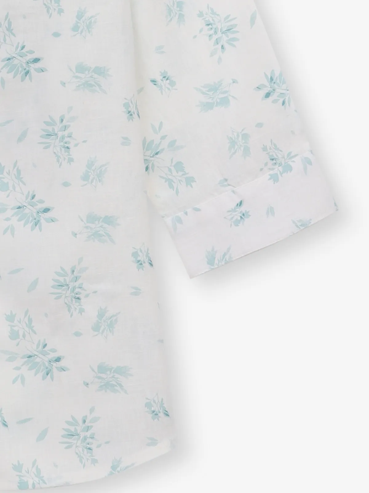 CRIMSOUNE CLUB printed cream cotton top