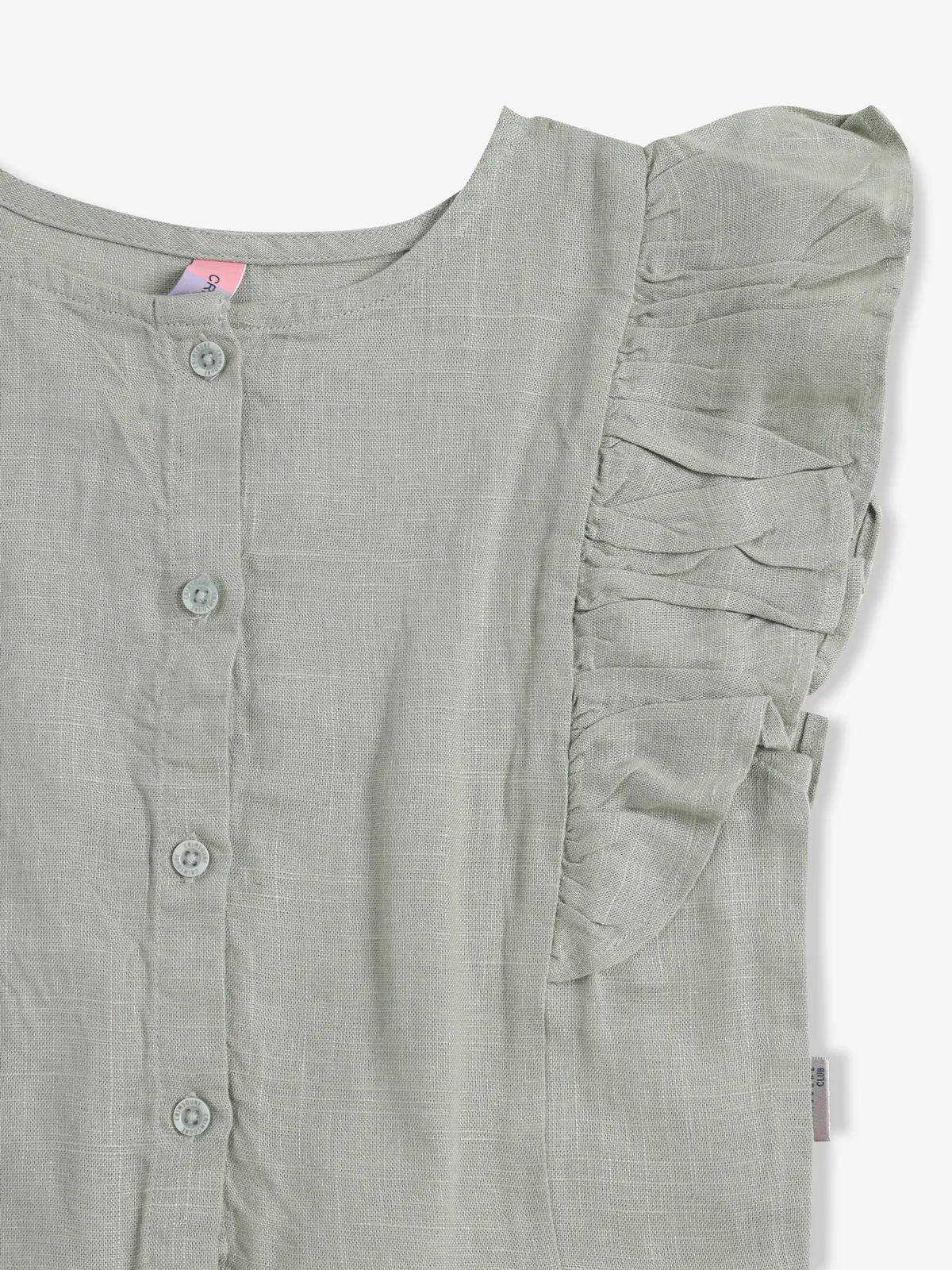 CRIMSOUNE CLUB sage green plain top