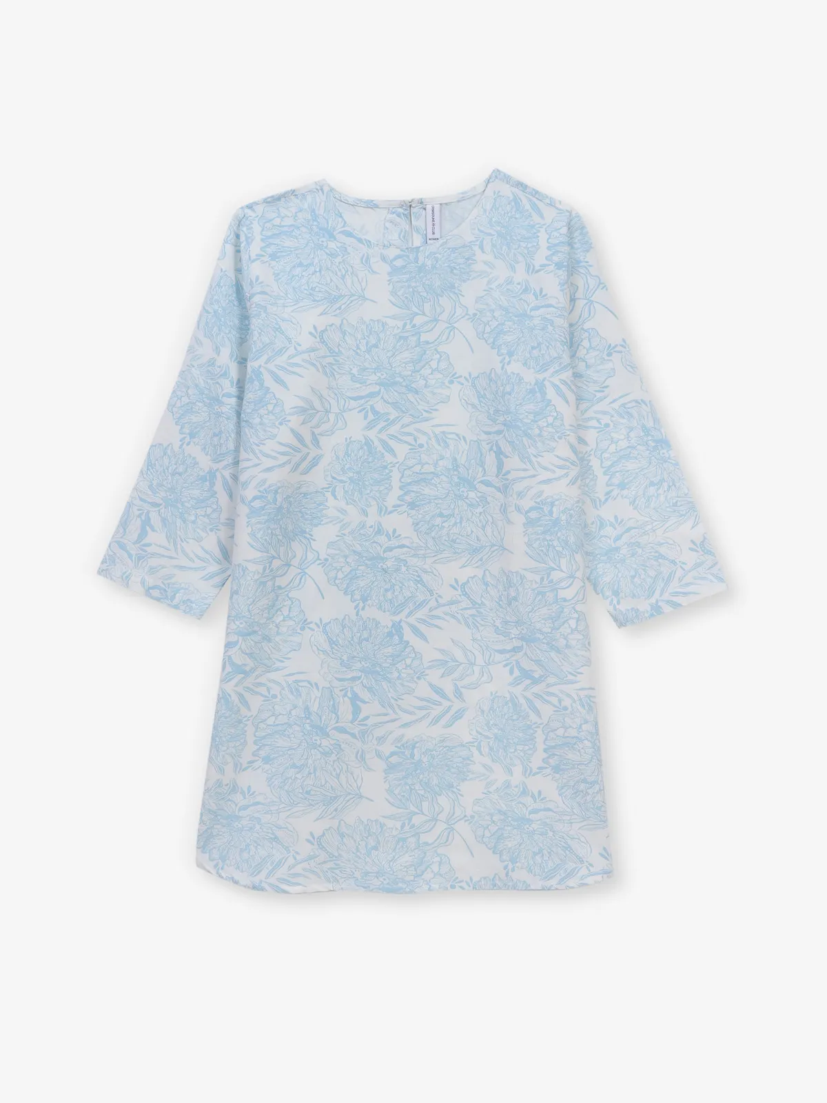 CRIMSOUNE CLUB white cotton casual printed top