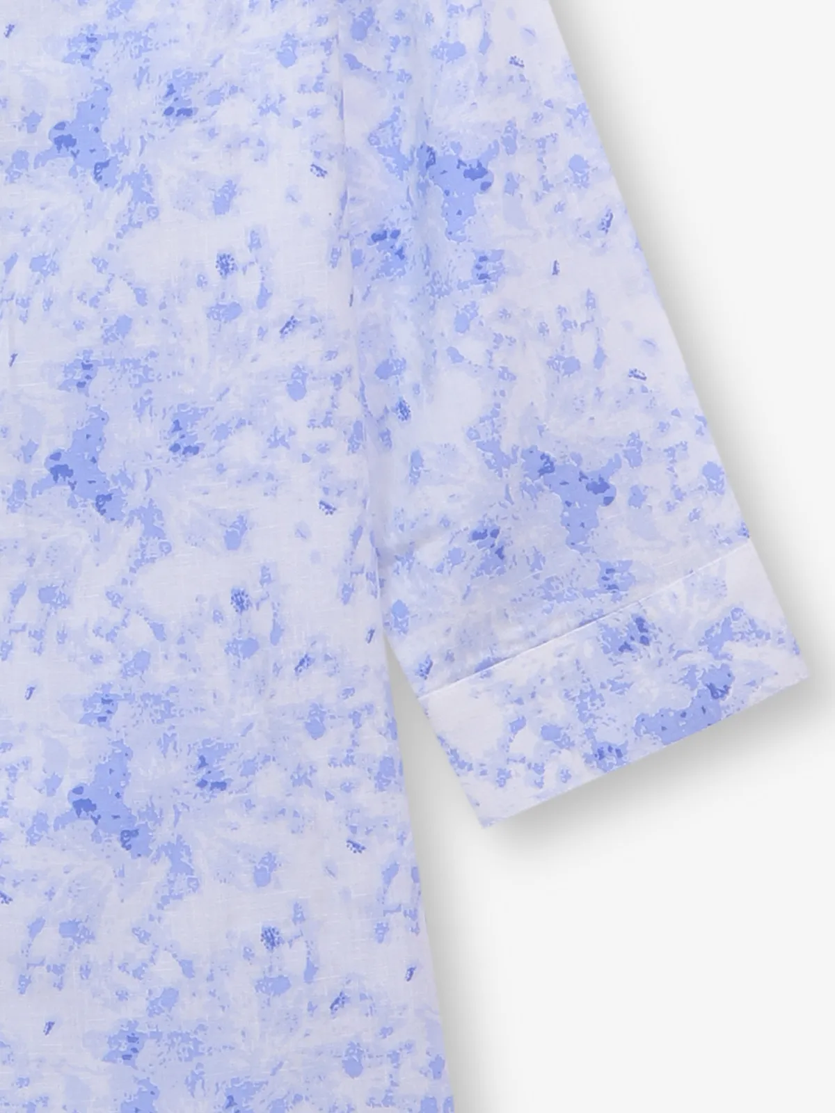 CRIMSOUNE CLUB white cotton printed tunic top