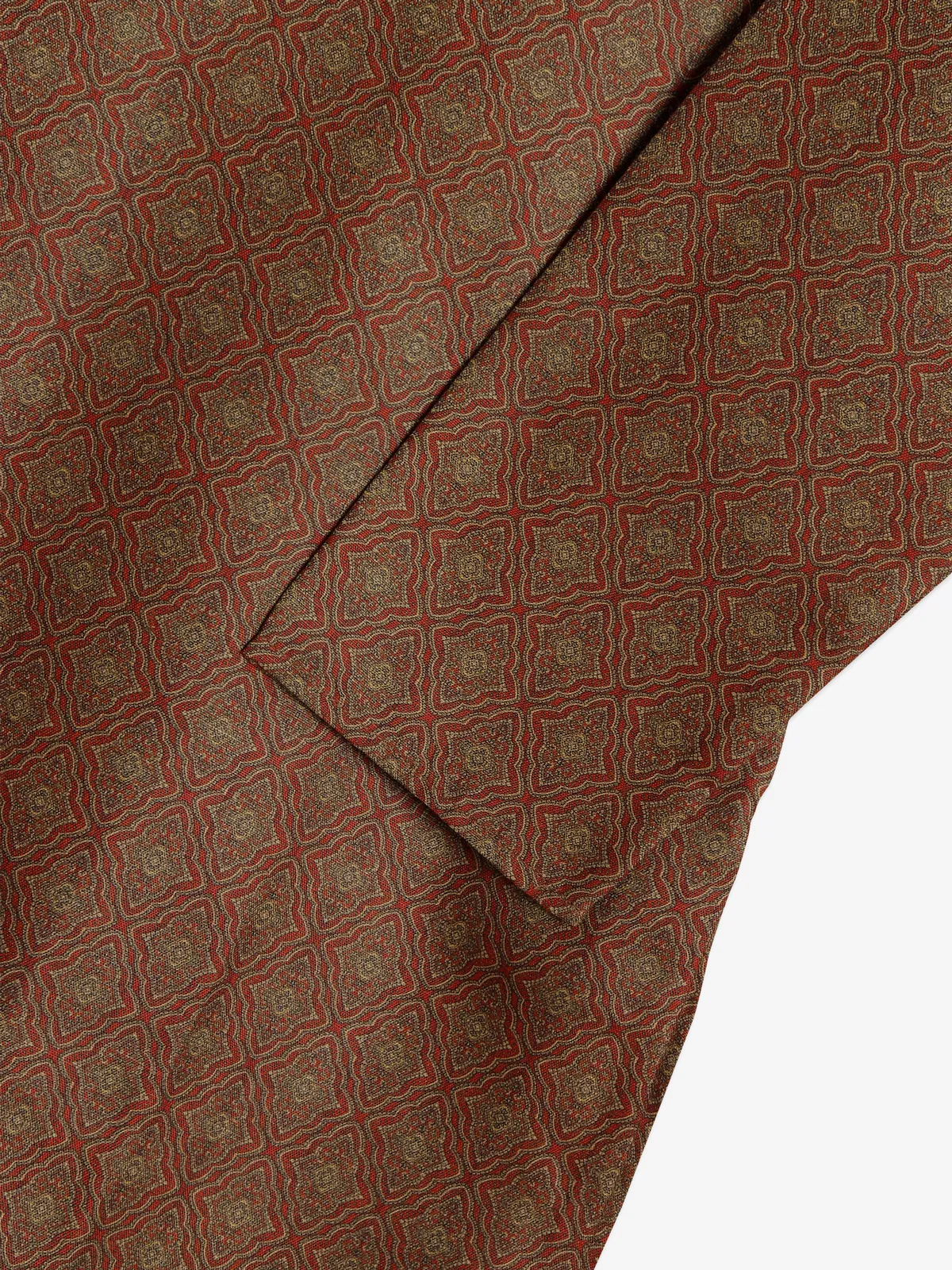 Dark brown printed kurta suit