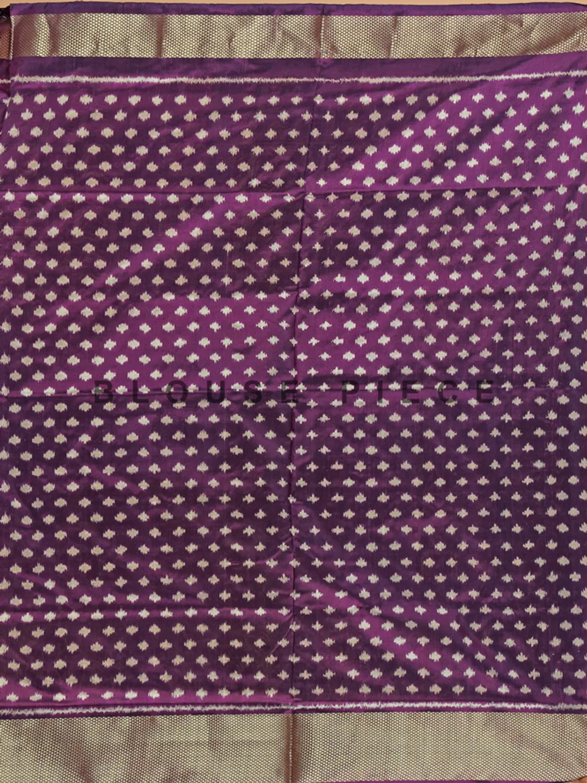 Dark purple printed silk saree for festival