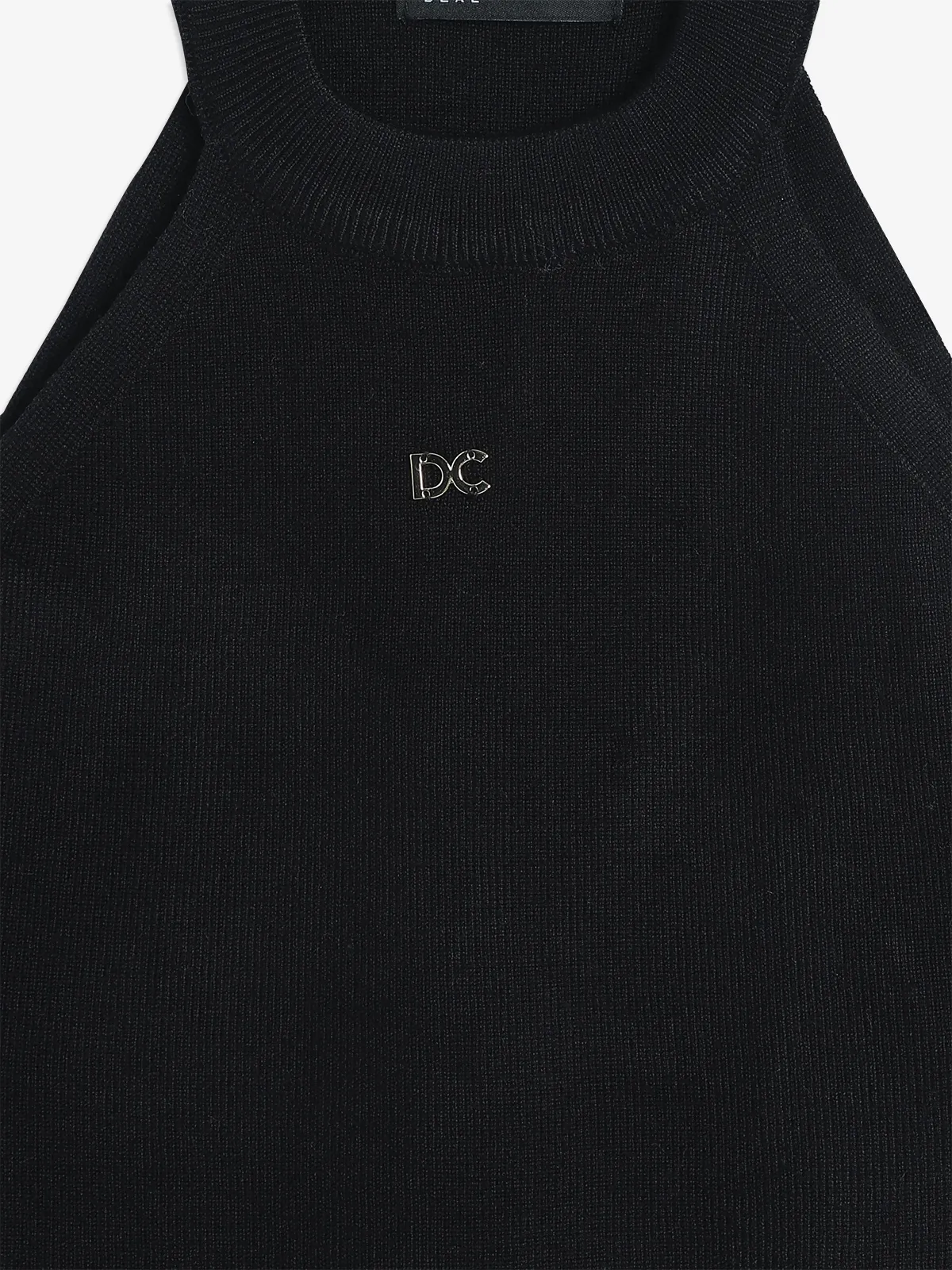 DEAL black knitted plain top