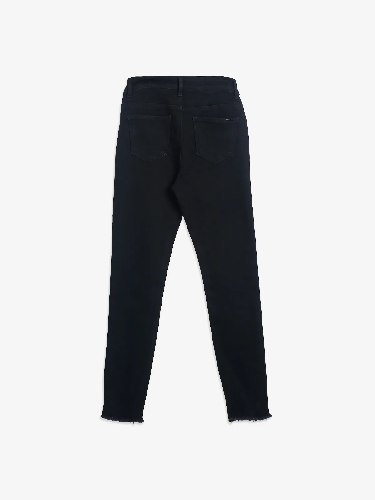 Deal black solid mom jeans